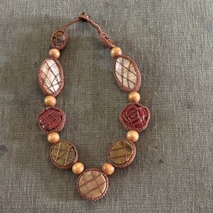 ⏰SALE⏰ Handcrafted Macrame Multicolor Beaded Necklace